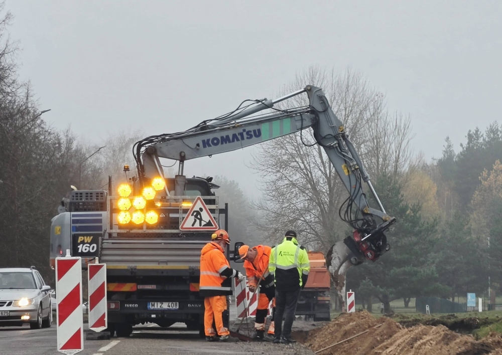 Molėtuose pradėti Statybininkų gatvės remonto darbai