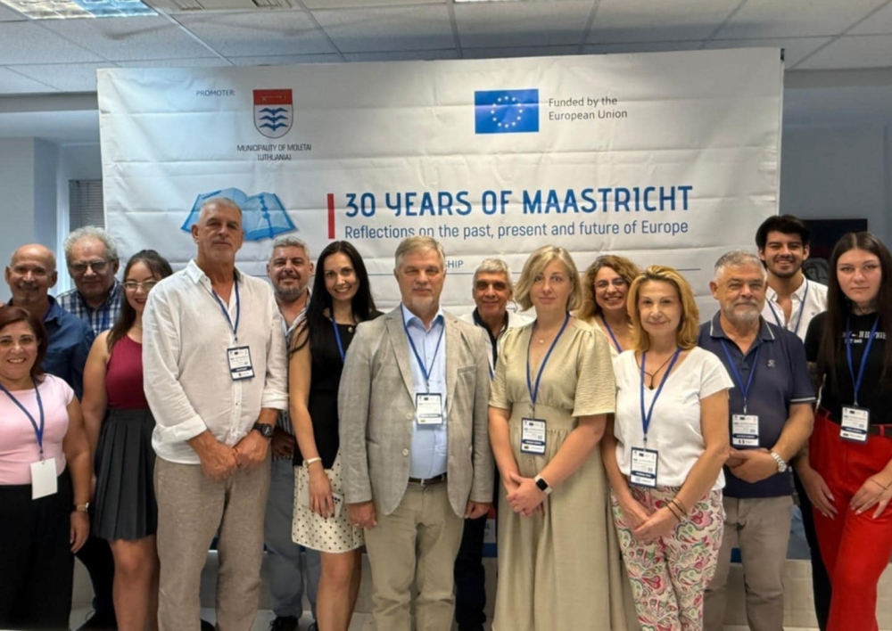 Molėtų rajono savivaldybės delegacija dalyvavauja baigiamajame tarptautinio projekto „30 metų Mastrichto sutarčiai“ susitikime Graikijoje