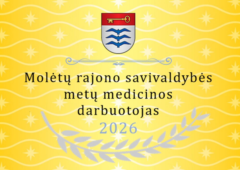 Kviečiame teikti kandidatus Molėtų rajono savivaldybės 2026 metų medicinos darbuotojo vardui ir premijai gauti