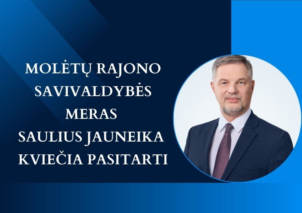 Meras susitiks su gyventojais Molėtuose bei Joniškio seniūnijoje