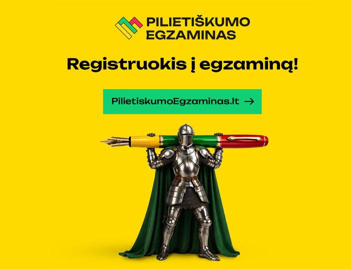 Lietuvos piliečiai kviečiami gegužės 14 d. dalyvauti pilietiškumo egzamine