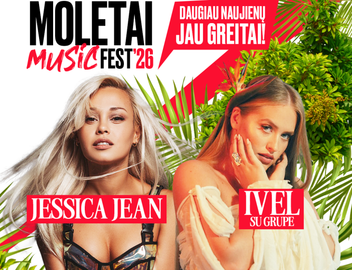 „Molėtai Music Fest'26“ programą papildo dar du atlikėjai