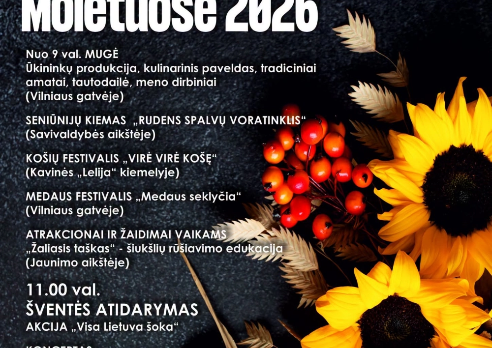 Rugsėjo 19 d. Molėtuose – Rudens šventė 2026