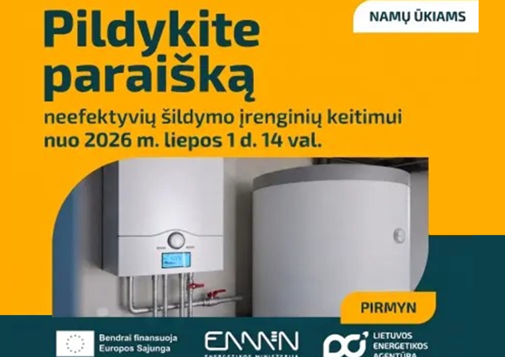 Informacija gyventojams dėl taršių katilų keitimo nuo liepos 1 d.