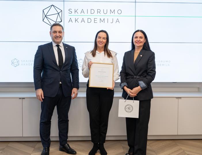 Molėtų rajono savivaldybės administracijai – „Skaidrumo akademijos“ įvertinimas
